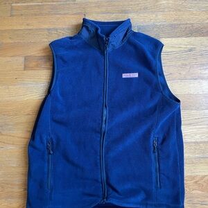 Navy Blue Vineyard Vines Fleece Vest
